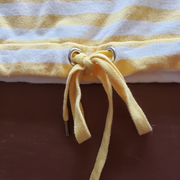 Anne Klein XL Yellow Striped Top - Picture 5 of 7